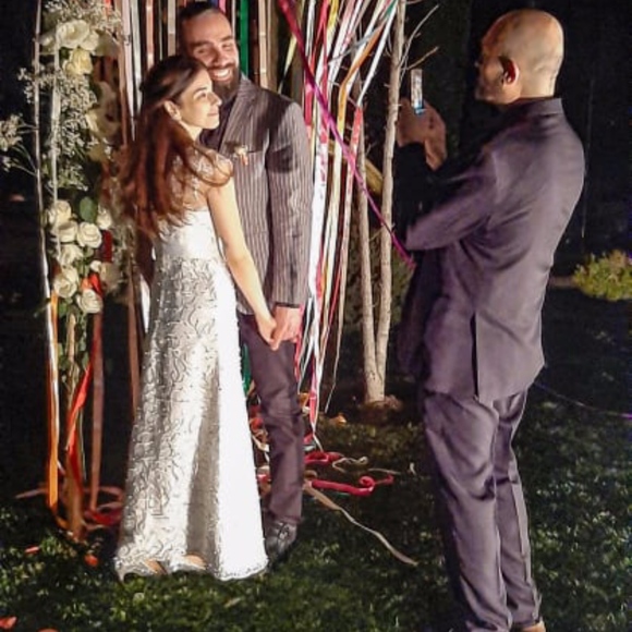 NEW Modcloth Romantic Revelries Ivory Maxi Dress - Picture 4 of 11